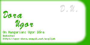 dora ugor business card